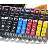 thumbnail of 10er Set D&C Tinte für Canon Pixma TS6250 Druckerpatronen kompatibel Canon Pixma TS 6250 Drucker