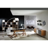 thumbnail of Oreste Luchetta Tavolo scrivania ALLEN piano in vetro temprato trasparente H.75,5 x L.180 x P.90 cm