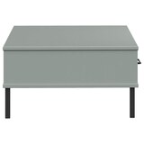 thumbnail of vidaXL Couchtisch OSLO mit Metallbeinen Grau Massivholz Kiefer