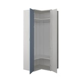 thumbnail of Armadio 98x96x223h angolare bianco consumato celeste