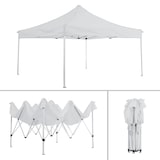 thumbnail of tectake Gazebo pieghevole Olivia 3x3 m con 2 elementi laterali - bianco - 403148