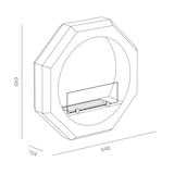 thumbnail of Tecno Air System - Biocamino da parete Ruby Modello Palmanova - Bianco