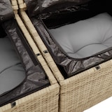 thumbnail of vidaXL 9-teiliges Garten-Sofa-Set mit Kissen Beige Poly Rattan