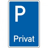 thumbnail of Schild I Parkplatzschild Privat, Aluminium RA0, reflektierend, 600x900mm, DIN 67520, nach StVO