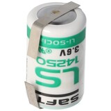 thumbnail of SAFT LS14250CNR Lithium Batterie, Size 1/2 AA, Lötfahnen U-Form