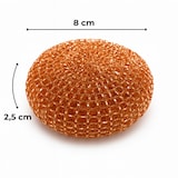 thumbnail of 10er Set Kupfer Topfreiniger Verkupfert - Robuste Scheuerschwamm Kupferspirale Topfkratzer - 80mm Ø - Für Töpfe Pfannen Backbleche - Effektive