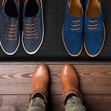 thumbnail of Relaxdays XL Schuhablage 2er Set, Abtropfschale mit erhöhtem Rand, für 3-4 Paare, Kunststoff, BxT: 75 x 36,5 cm, schwarz