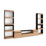 thumbnail of Muebles de Salón para TV, 320x35x186cm, Para TV hasta 80", Mueble Televisión, Roble y negro _ 94_27