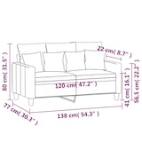 thumbnail of vidaXL 2-Sitzer-Sofa Dunkelgrau 120 cm Stoff