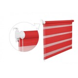 thumbnail of Doppelrollo Duorollo 70 cm breit 150 cm lang rot inkl. Seilzug Fensterrollo Klemmrollo Jalousie