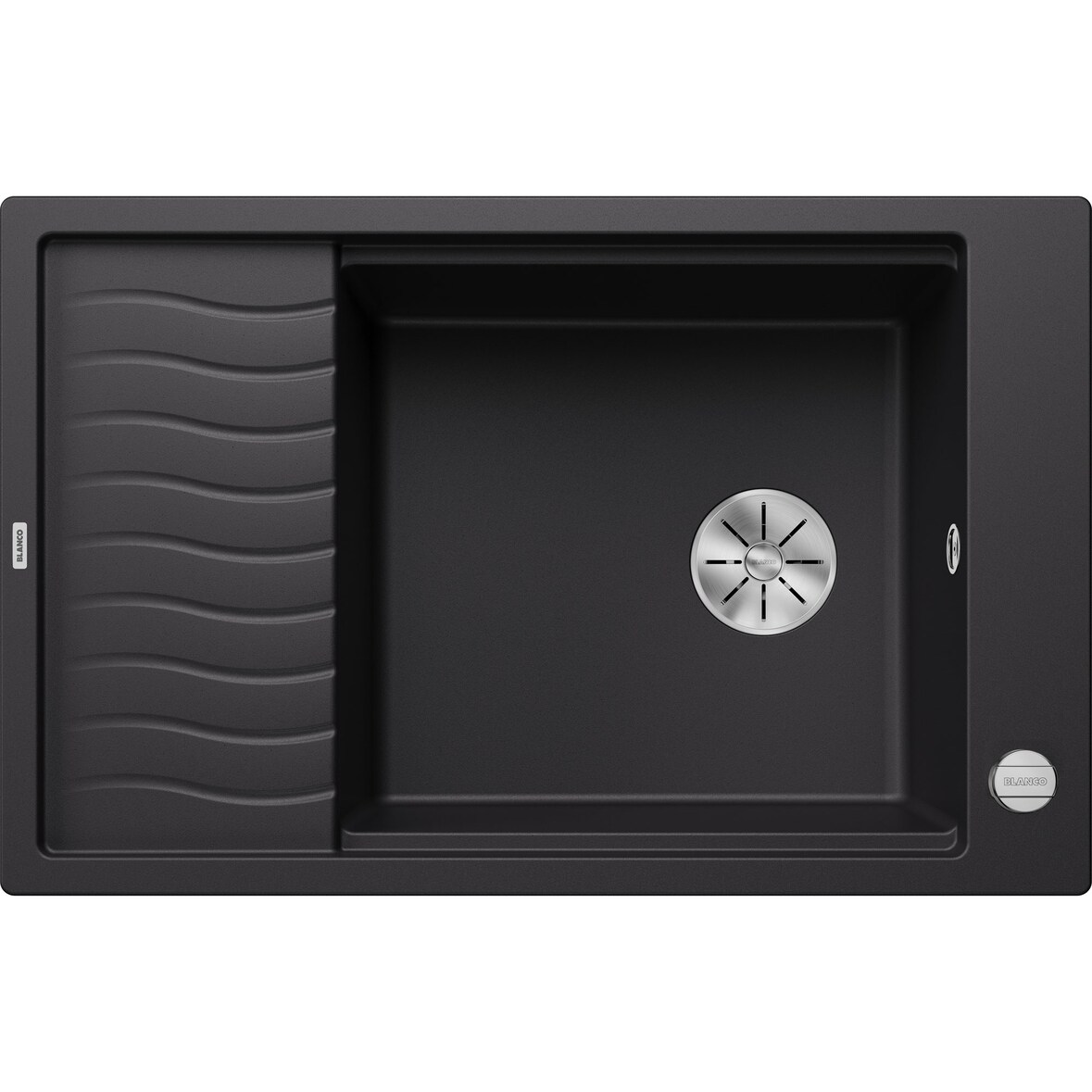 BLANCO ELON XL 6 S Spüle, Becken 525882 schwarz 60cm, mit Zubehör