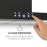 thumbnail of Limelight Dunstabzugshaube 60cm Wandhaube 600m³/h schwarz Schwarz