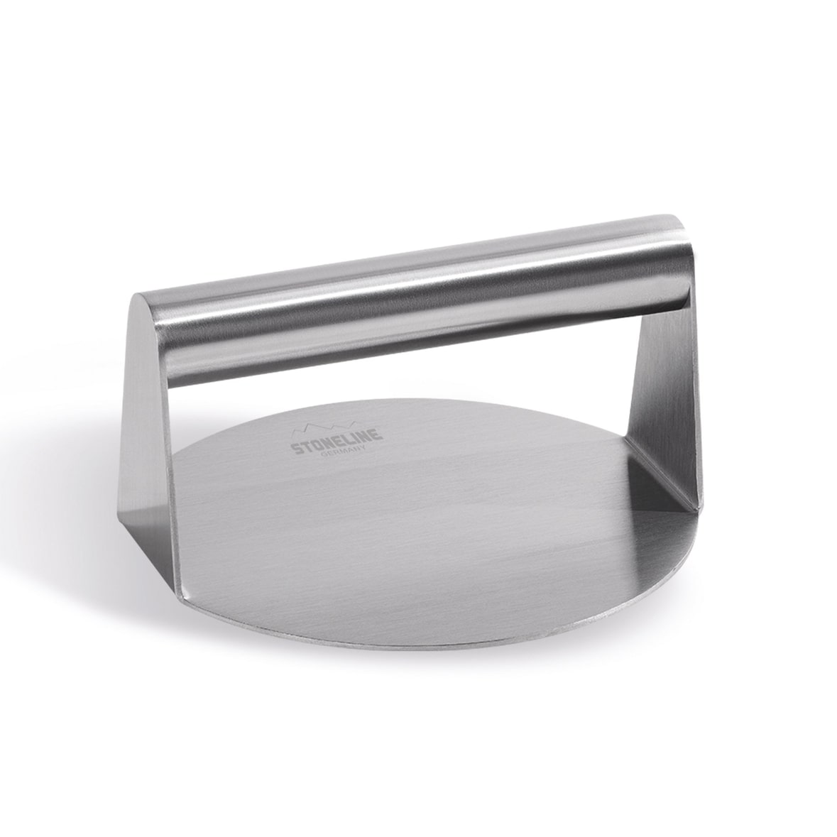 STONELINE Burger Smasher aus Edelstahl 14 cm, Hamburgerpresse, Grillpresse, spülmaschinengeeignet