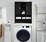 thumbnail of vidaXL Waschmaschinenschrank Schwarz Eichen-Optik 70,5x25,5x90 cm