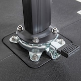 thumbnail of Parasol déporté 2x3 m et 4 dalles à remplir aluminium gris