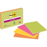 thumbnail of Post-it Haftnotizen 203 x 152 mm Farbig sortiert Rechteckig Blanko 4 Stück à 45 Blatt