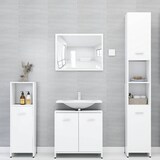 thumbnail of vidaXL Badezimmerschrank Weiß 30x30x95 cm Spanplatte