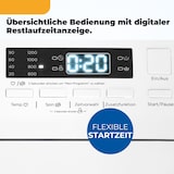 thumbnail of Exquisit Waschmaschine 7,5kg, Toplader, Waschmaschine schmal, Energieklasse A, 1200 U/Min, Startzeitvorwahl, Kurzprogramm, LTO51207-030A weiss