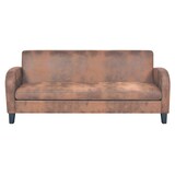 thumbnail of vidaXL Sofa 3-Sitzer Wildleder-Optik Braun