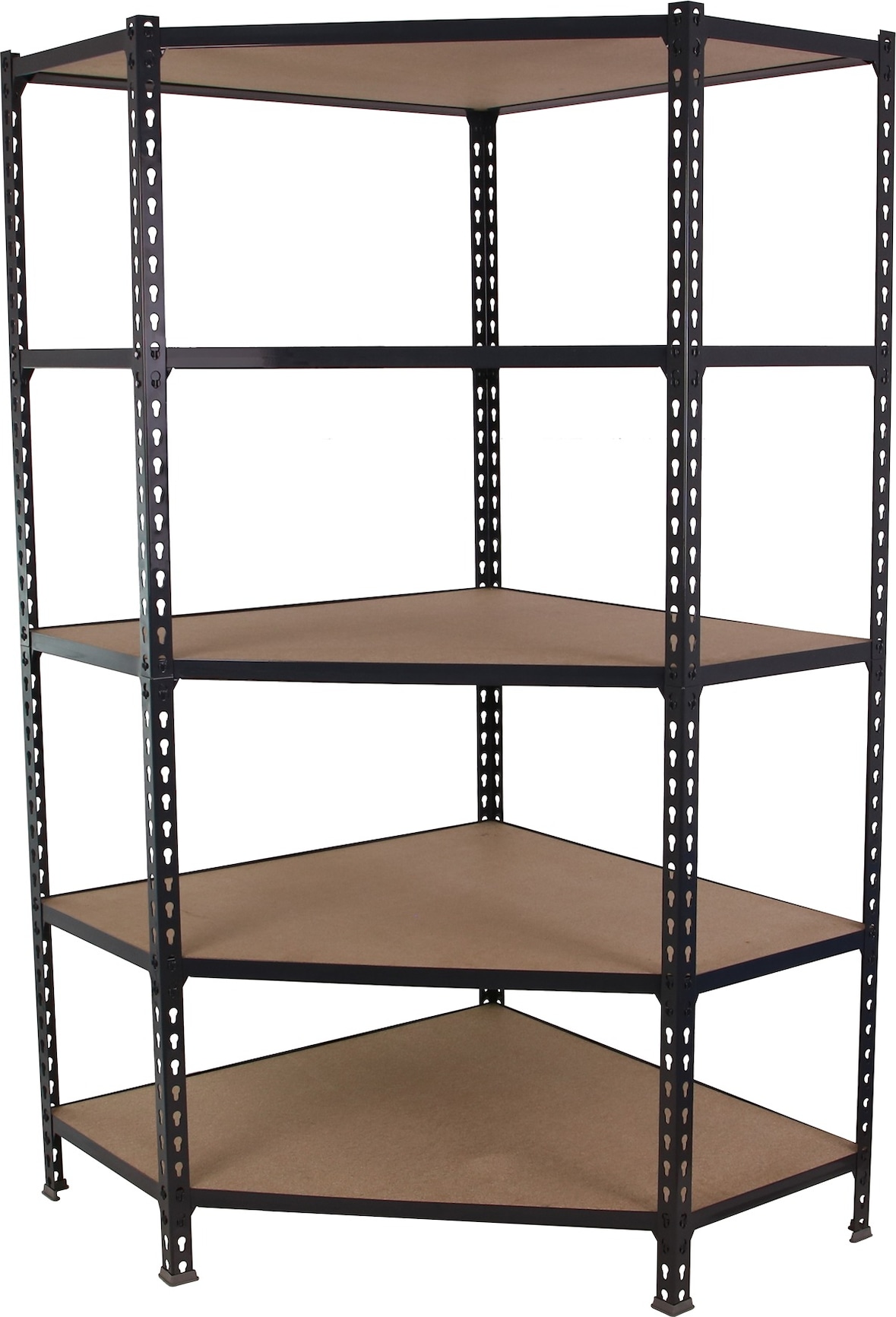 SimonRack Estanteria Esquina Metálica 1800 mm, Bandeja Madera, 200 kg de Punto Flexión, Antracita - Maderclick Corner