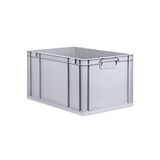 thumbnail of PROREGAL SuperSparSet 3x Eurobox NextGen Economy mit Auflagedeckel & 4x Verschlüsse Grün, Griffe zu, HxBxT 32x40x60cm, 65L, Eurobehälter, Box