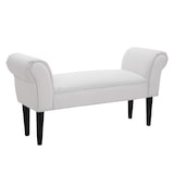 thumbnail of Taburete Pie de Cama Banqueta con Brazos Tapizada Banco de Dormitorio Recibidor