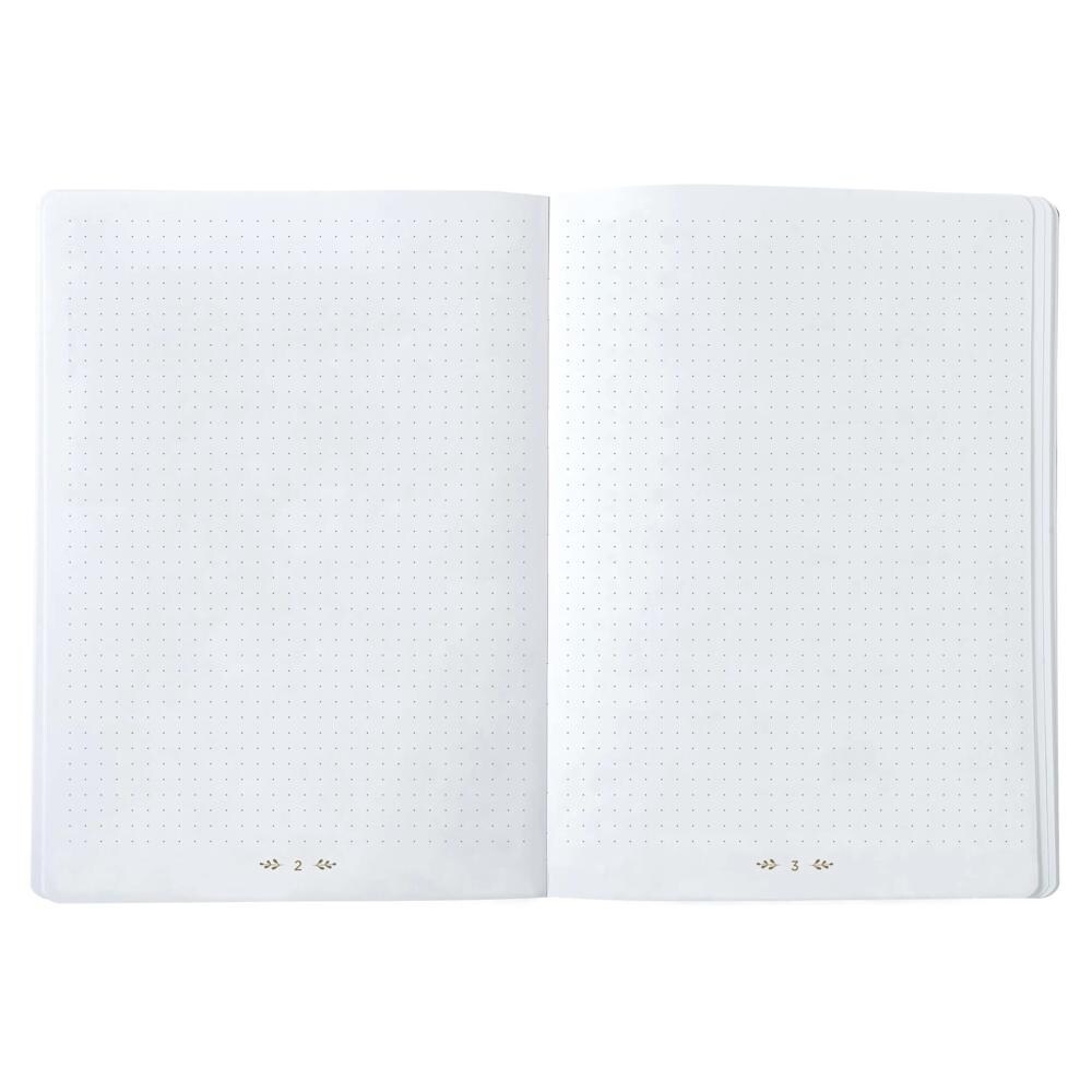 Quo Vadis - Carnet Bullet journal - Multilingue - Life Journal - Bleu - Pages Points (dots) - 15x21 cm - Papier Clairefontaine blanc