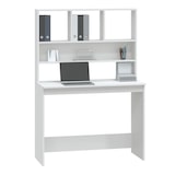 thumbnail of Bureau avec étagères Blanc 102x45x148 cm Bois d'ingénierie Modèle Apex Vent