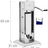 thumbnail of Royal Catering Wurstfüller - vertikal - 5 L