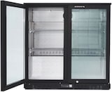 thumbnail of GastroHero Barkühlschrank ECO 230 schwarz 218 Liter Getränkekühlschrank unterbaufähig LED 2 Glastüren Umluft