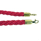 thumbnail of 2x Absperrpfosten Gold Absperrständer + Kordel Abgrenzungsständer