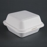 thumbnail of Fiesta Compostable kompostierbare Zuckerrohr Burgerboxen 15,3cm