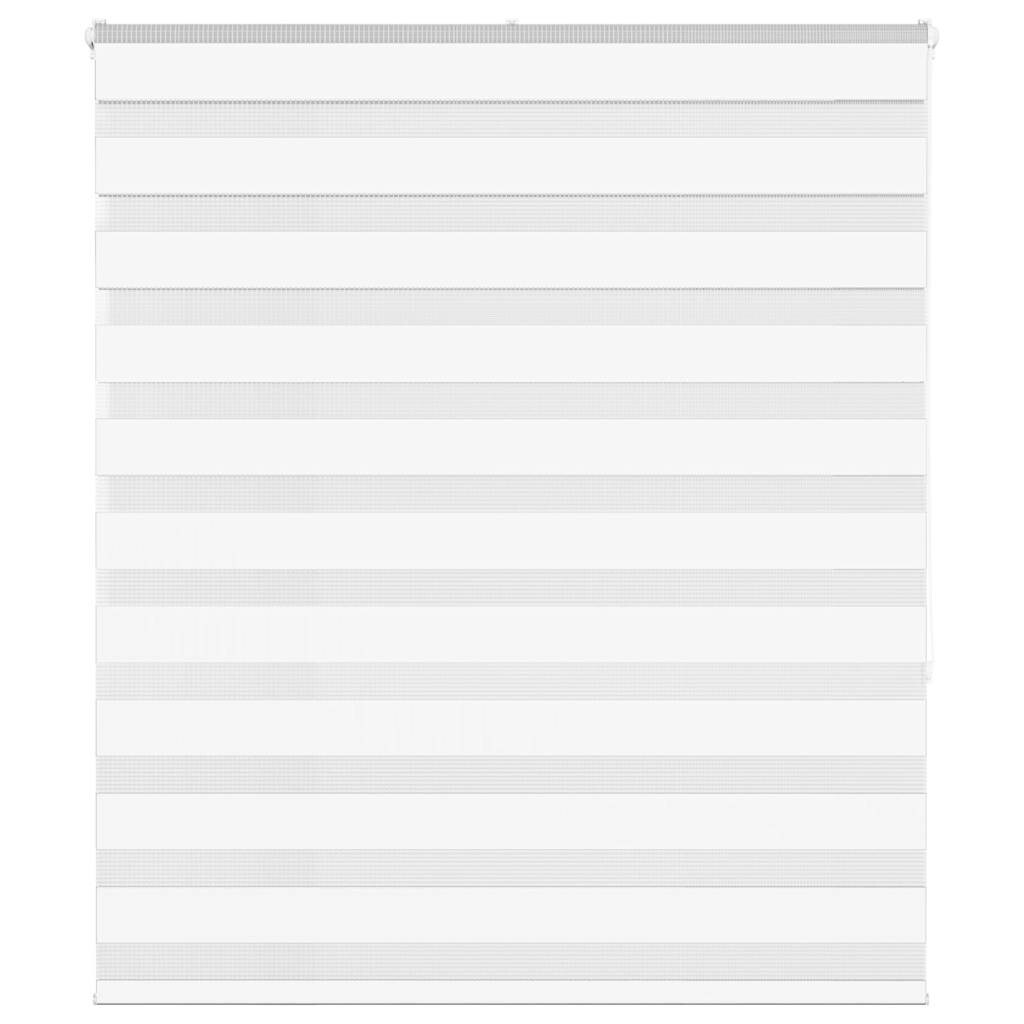 vidaXL Zebra rolgordijn 130x150 cm stofbreedte 125,9cm polyester wit