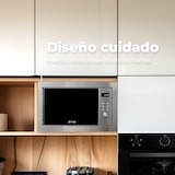 thumbnail of Microondas integrable EVVO Mi35 Negro, 25L de Capacidad, Grill 1000W, Puerta y Marcos Efecto Brillante, Multifunción, 8 Funciones