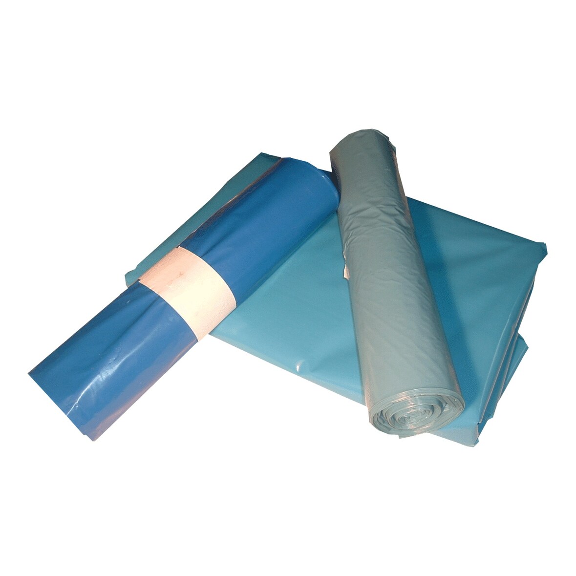 250x LDPE-Müllsäcke 70 L 575 x 1000 mm Typ 60 = 32 my Regenerat blau