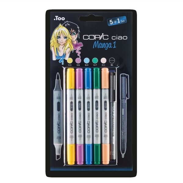 Marker Copic Ciao 5+1 Set Manga 1