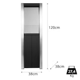 thumbnail of Moritz Ethanol Kamin freistehend Standkamin 120 x 38 x 38 cm I Säule groß I 1,2 Liter Brenner I Bioethanol Kamin I Bio Ethanol Kaminofen Indoor