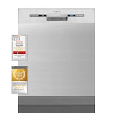 thumbnail of Exquisit Geschirrspüler EGSP9313-EF-030E inox | Spülmaschine 60 cm | ECO-Modus | Maßgedecke: 13 | Startzeitvorwahl | Unterbaugerät