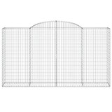 thumbnail of vidaXL Gabionen mit Hochbogen 10 Stk 300x50x160/180cm Verzinktes Eisen