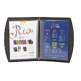 thumbnail of Securit® Menú A5 "Rio" - Negro - Placa "Menu" incluida - 4 vistas