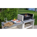 thumbnail of MF - Holzkohlegrill Modell PLAN 1 (Grau/Weiß - 78 x 47 x 102 cm) REF: 8025
