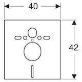 thumbnail of Geberit Schallschutzset Kombifix für Wand-WC/Bidet PE-E weiß