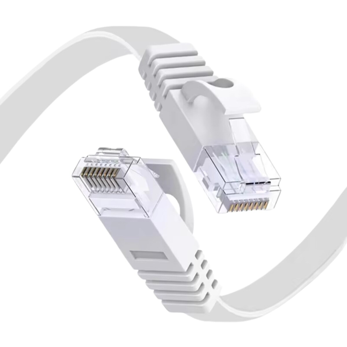 MobileKing 2m Flach CAT6 LAN Kabel Schwarz – High-Speed Ethernet Netzwerkkabel, Gigabit, RJ45 Patchkabel, Ultra Slim für Router, PC & Smart TV