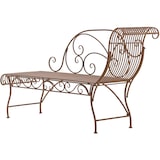 thumbnail of CLP Banc de jardin Karma Métal HBT: 78x156x46 cm Marron antique