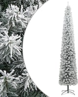 thumbnail of vidaXL Weihnachtsbaum Schlank mit Ständer Beschneit 270 cm PVC