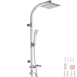 thumbnail of tectake Système de douche à effet pluie en aluminium avec douchette à main et porte-savon  Gris