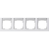 thumbnail of Gira Abdeckrahmen 4f. rws/matt 109422