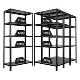 thumbnail of Mega Deal | 4x Schwerlastregal Ares| HxBxT 180x90x40cm | Fachlast 125 kg | Schwarz