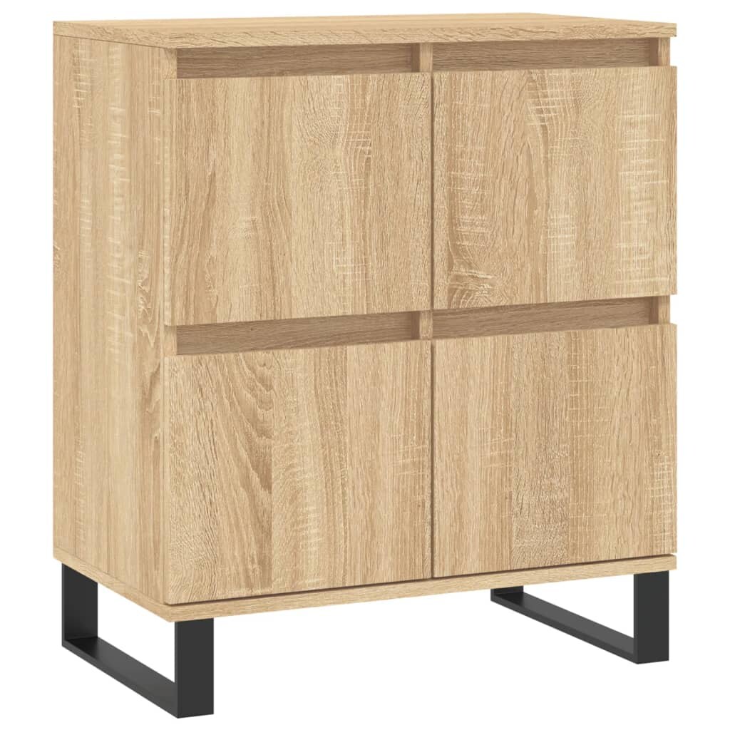 Helloshop26 - Buffet Sideboard Kommode Kleiderschrank Aufbewahrungsmöbel Organizer Küche Wohnzimmer Sonoma-Eiche 60 x 35 x 70 cm 02_0031603