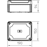 thumbnail of OBO Bettermann 2007734 Abzweigdose (L x B) 190 mm x 150 mm 1 St.